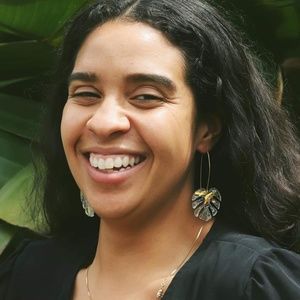 Monstera Resin Hoops | Statement Earrings